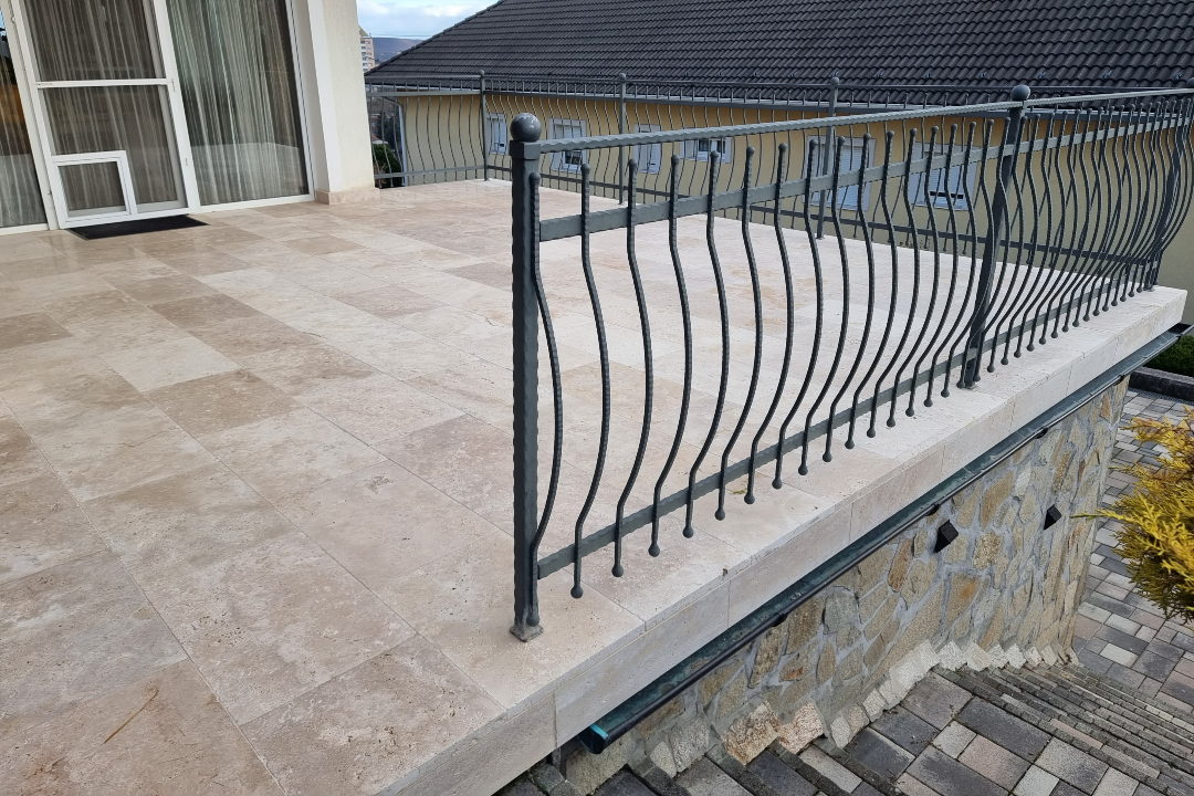 Travertin Mészkő Antikolt 40x60x3 cm Kőburkolat/Lépőkő