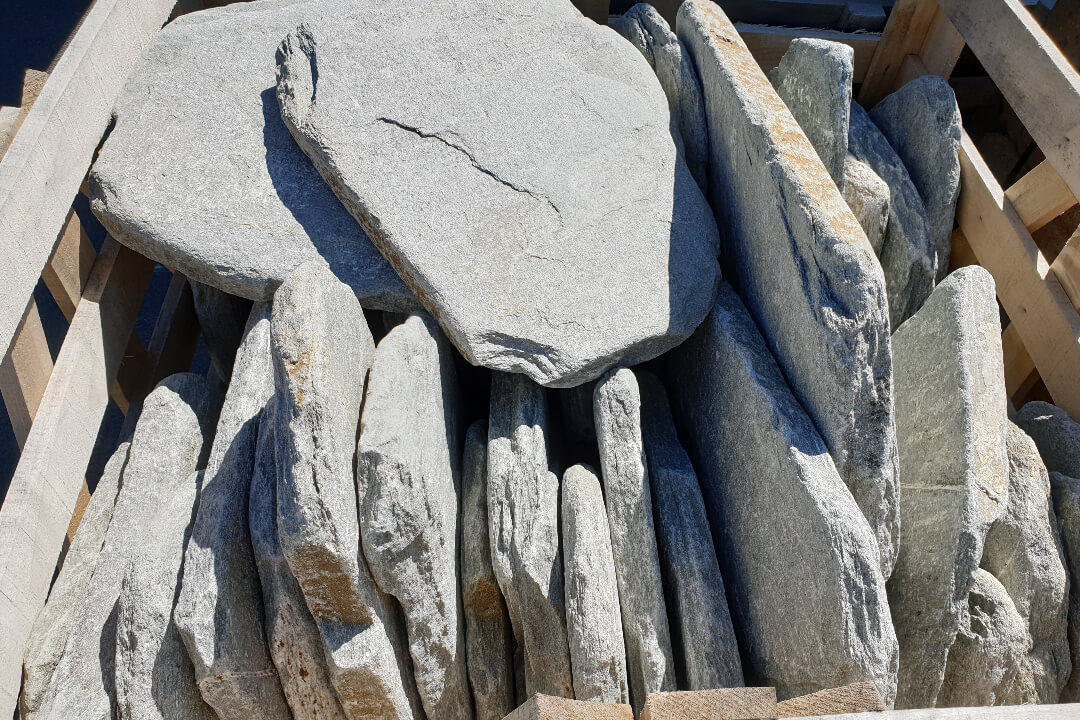 Ezüst Kvarcit Lépőkő Maxi 3-5 cm vastag