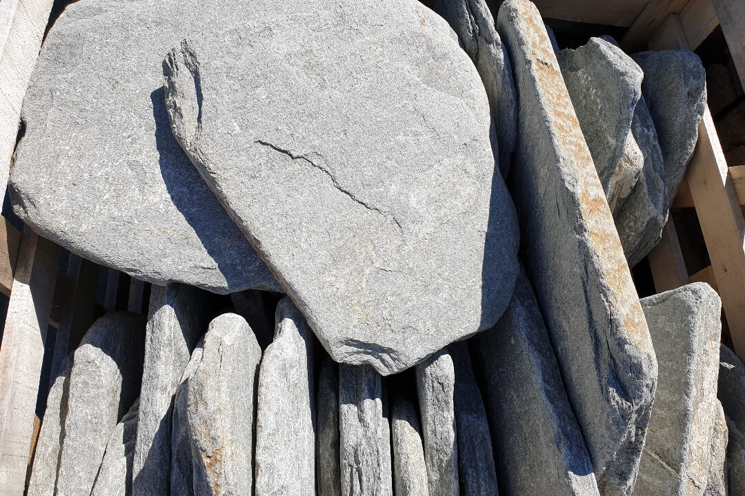 Ezüst Kvarcit Lépőkő Maxi 3-5 cm vastag