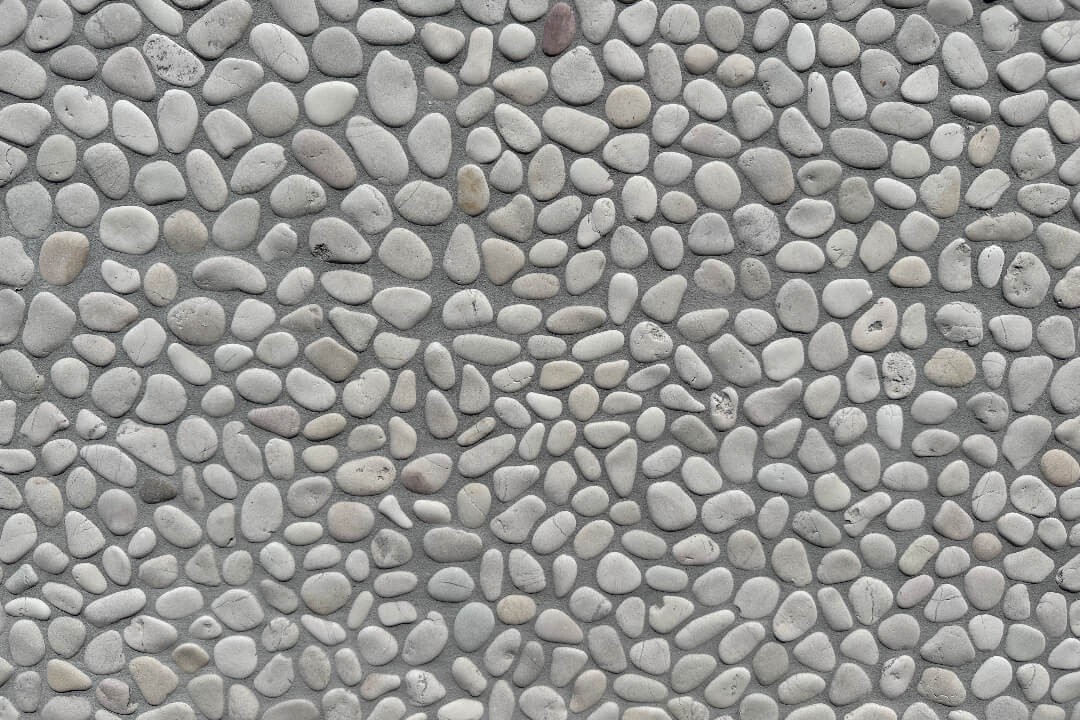 White 3D Márvány Kavicsmozaik