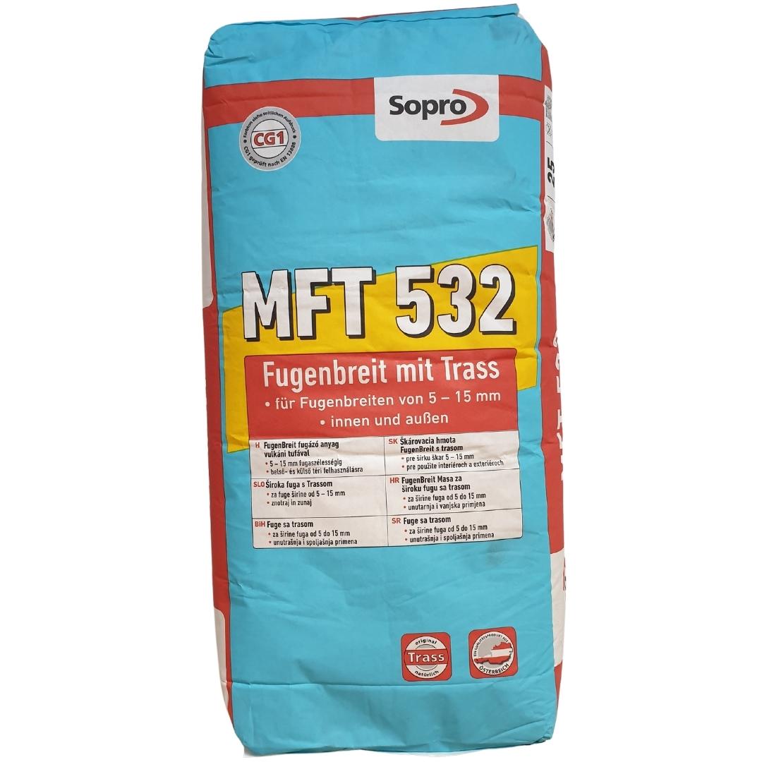 Sopro MFT 532 Flexibilis, Trasszos, 5-15 mm Széles Fugázó 25 kg
