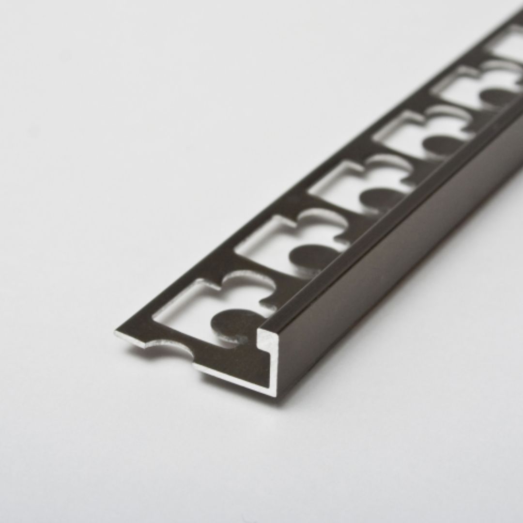 ViarProfil AL08B "L" Szögletes Bronz Eloxált Alumínium Élvédő (8 mm) 2.7 m