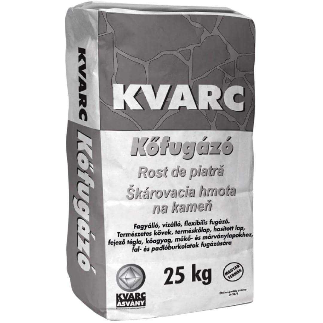 Kvarc Kőfugázó 5-30 mm Széles Kő- és Téglafugázó 25 kg