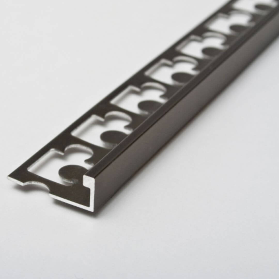 ViarProfil AL125T "L" Szögletes Titán Eloxált Alumínium Élvédő (12.5 mm) 2.7 m