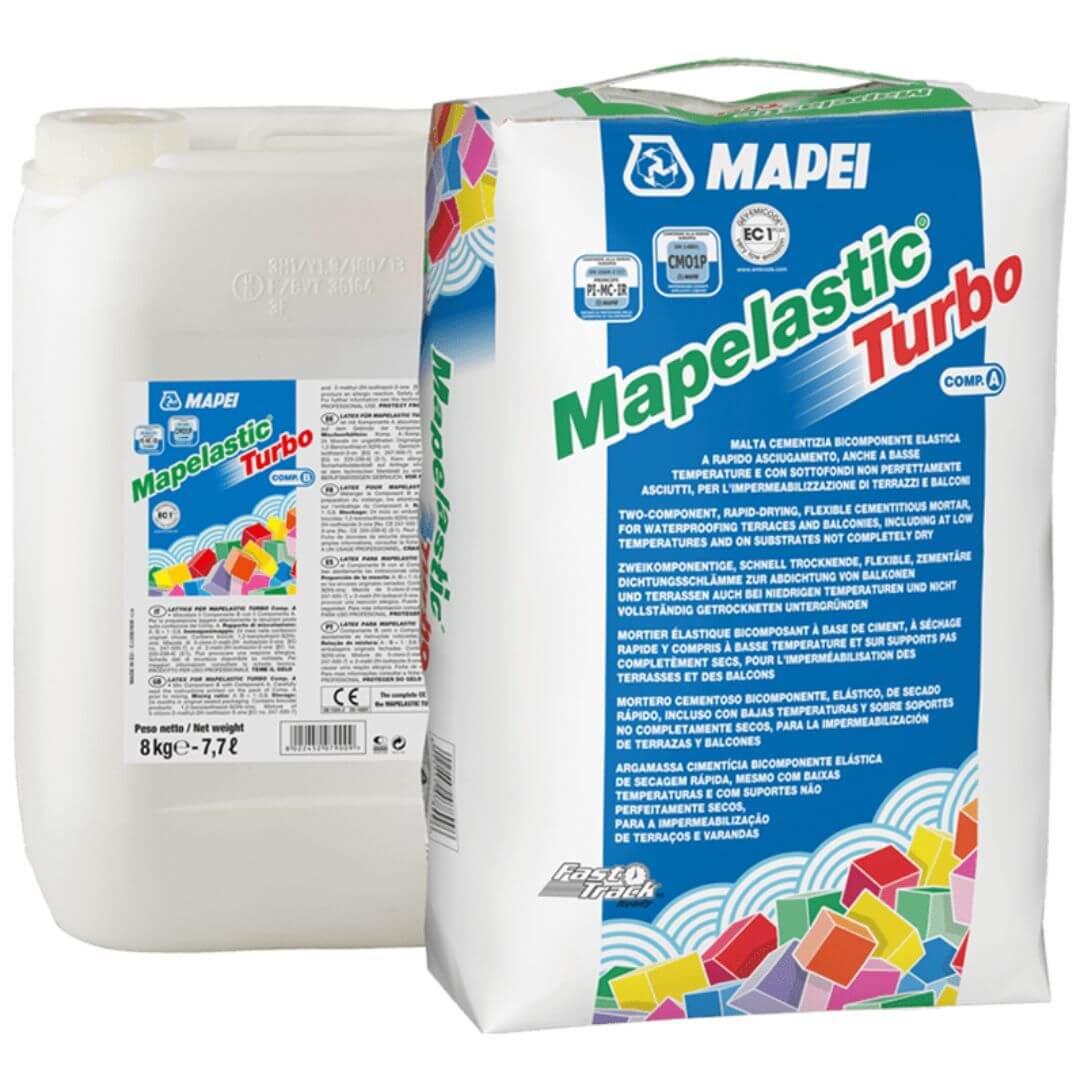 Mapei Mapelastic Turbo Gyorskötő Kétkomponensű Vízszigetelés