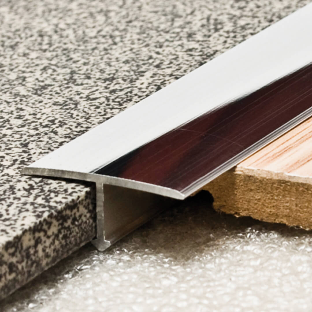 ViarProfil AT16T T Profil Titán Eloxált Alumínium Burkolatváltó (16 mm) 2.7 m