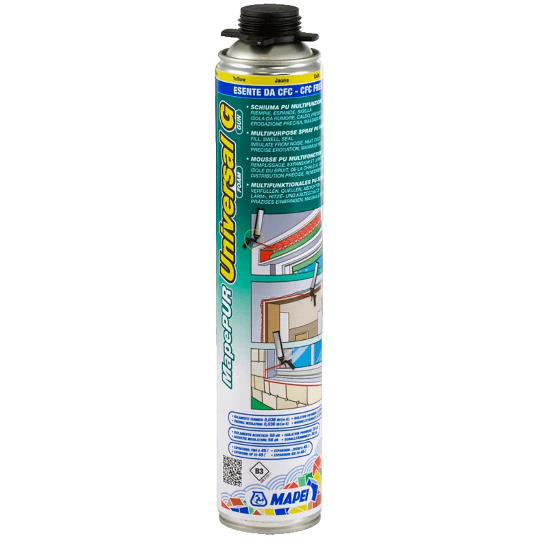 Mapei MapePUR Universal Foam G Univerzális Pisztolyos Purhab/Szerelőhab 750 ml