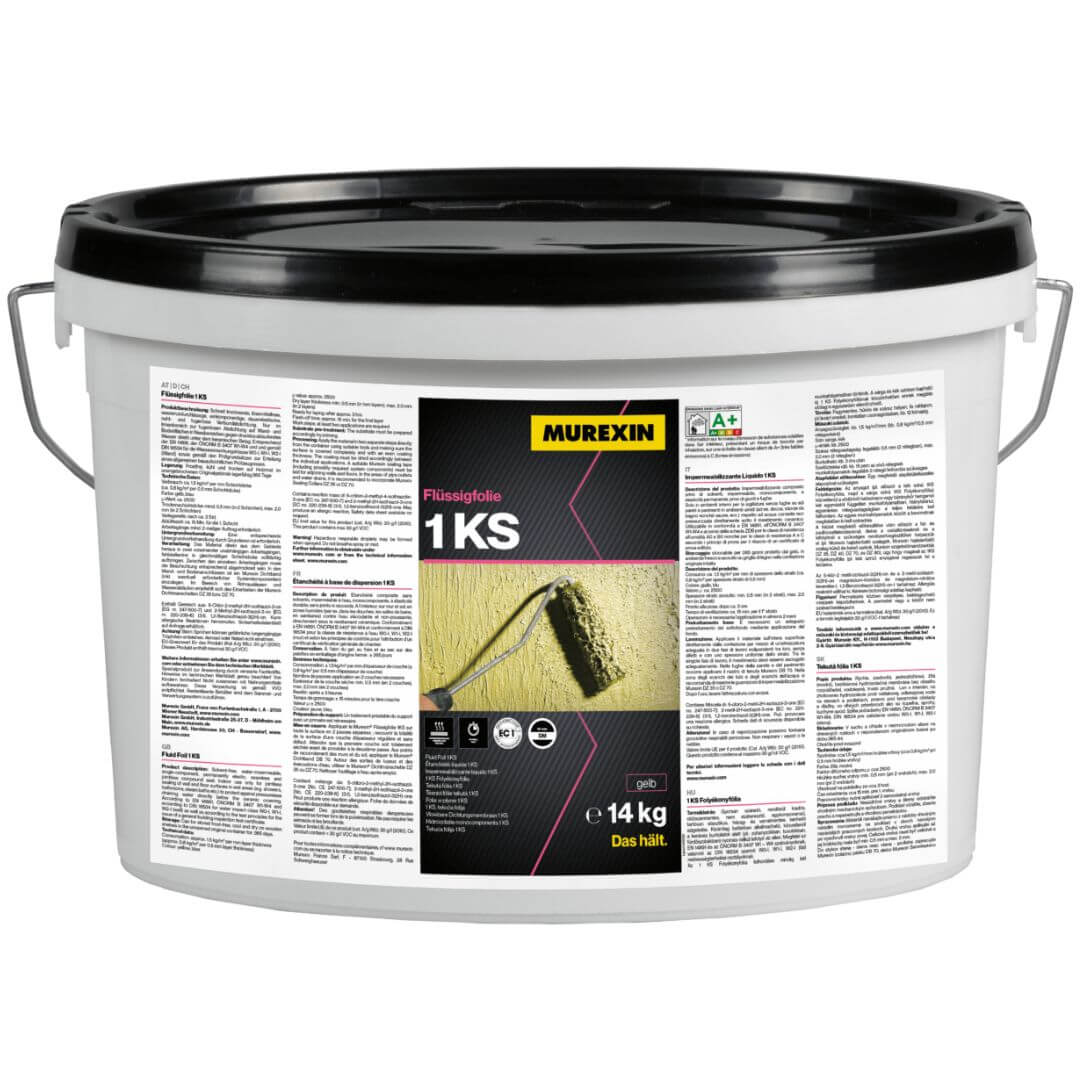 Murexin 1 KS Folyékonyfólia Vízszigetelés - Sárga, Kék - 4 kg, 7 kg