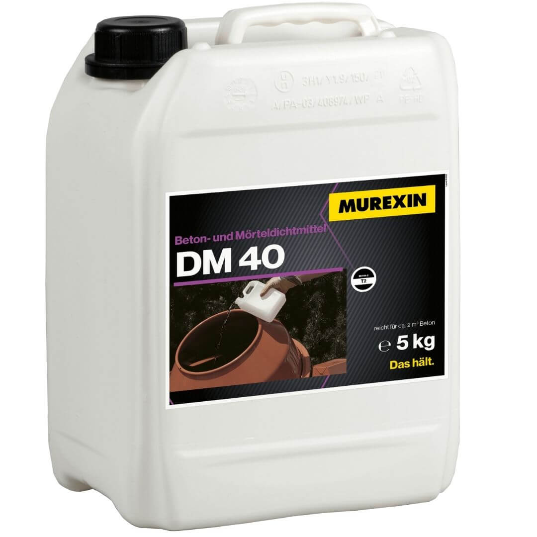 Murexin DM 40 Beton-és Habarcstömítő, Vízzáró Adalékszer - 1 kg, 5 kg