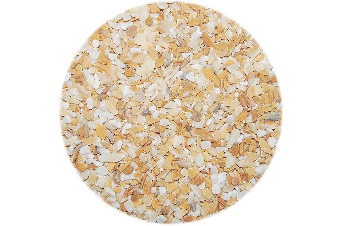 Giallo Sienna Világossárga Kőszőnyeg Márványkavics 1-4 mm