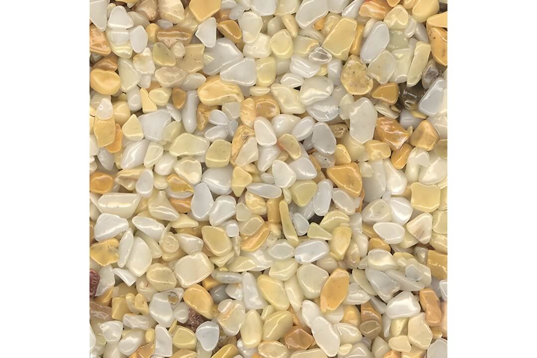 Giallo Sienna Világossárga Kőszőnyeg Márványkavics 2-4 mm