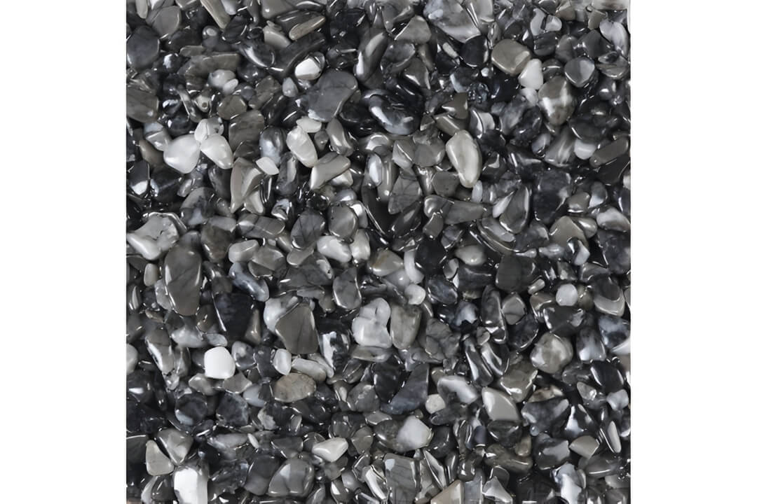 Nero Black Sötétszürke Kőszőnyeg Márványkavics 2-4 mm